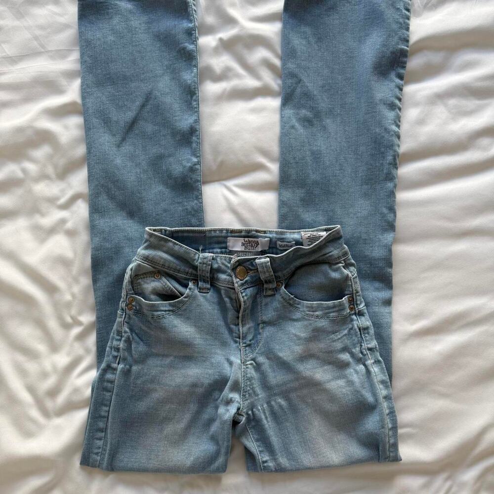 YMI Wanna Betta Butt Mid Rise Flared Bootcut Jeans